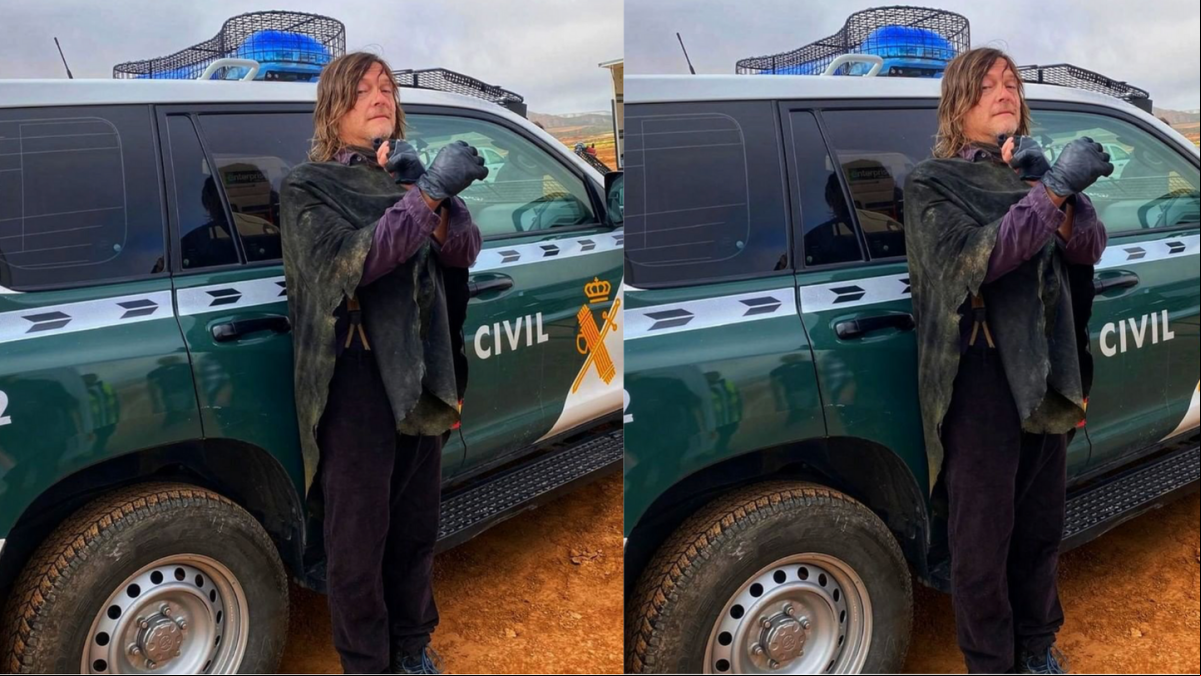 El actor Norman Reedus aparece esposado en Zaragoza y la Guardia Civil explica el motivo