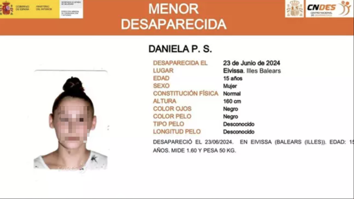 Activada la alerta para encontrar a una menor desaparecida en Ibiza desde junio