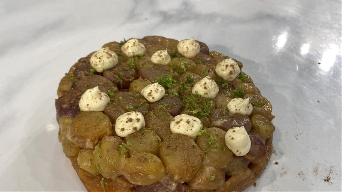 Aprende a preparar esta original tatin de uvas de Miquel Antoja