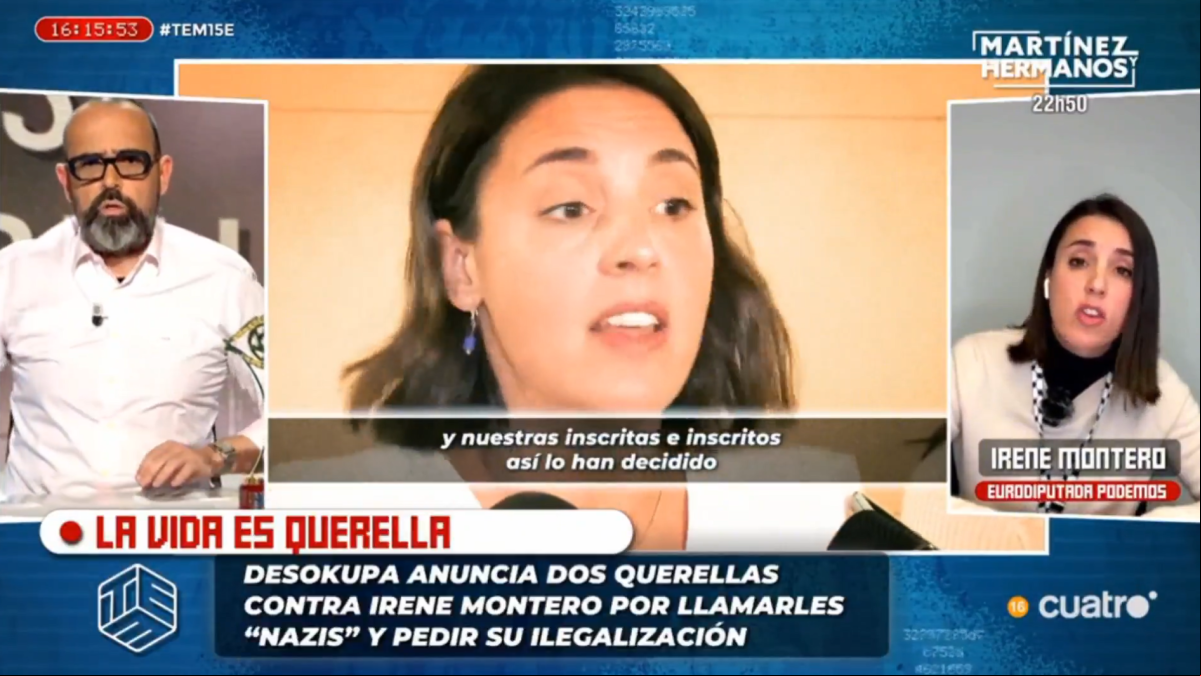 Tenso enfrentamiento entre Risto Mejide e Irene Montero por Ana Rosa Quintana: No voy a dejar que vengas aquí a lanzar tu mitin