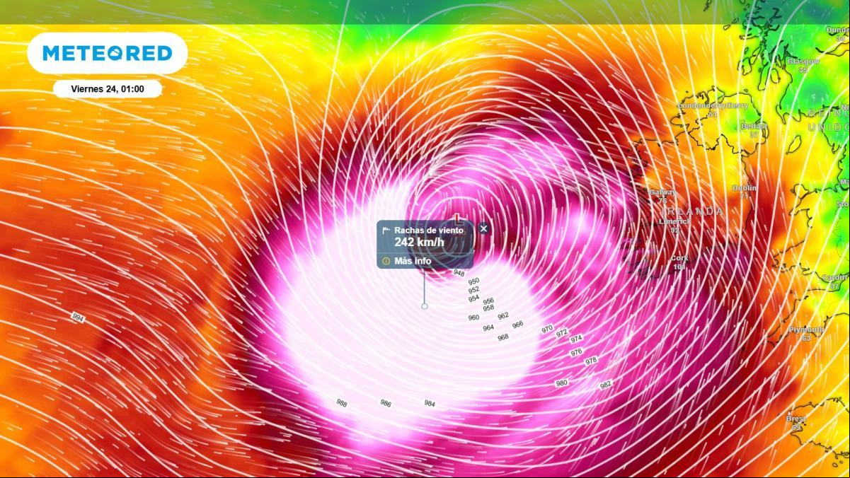 Alerta en el norte de Europa: La tormenta Eowyn llegará a Escocia con vientos de hasta 145 km/h