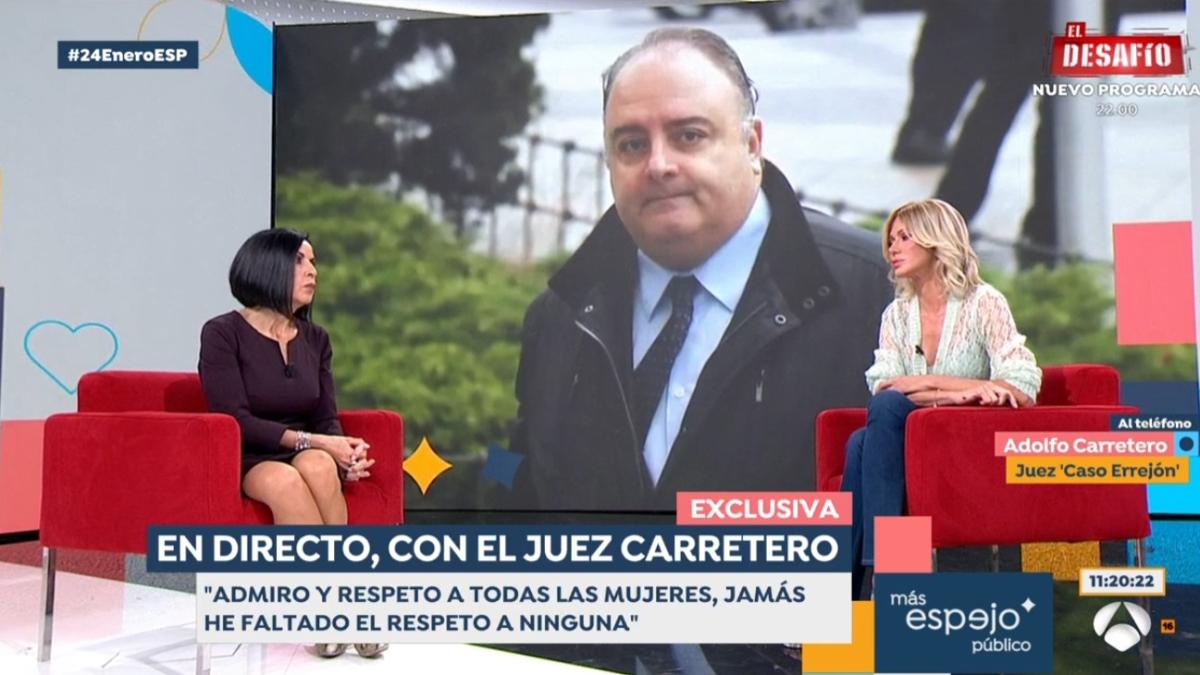 El juez Adolfo Carretero se defiende en Espejo Público: “Si la denuncia incluye términos groseros, no es mi culpa”