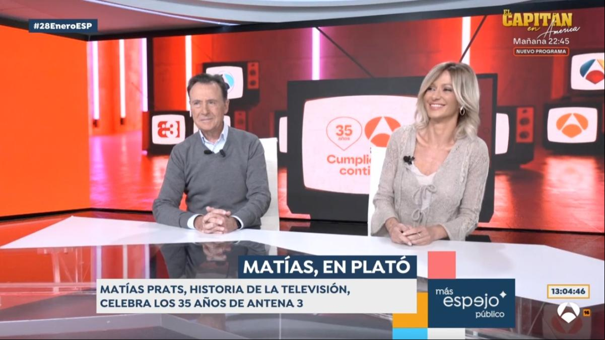 Susanna Griso vuelve con Matías Prats al plató de Informativos para celebrar los 35 años de Antena 3: “En el lugar del crimen”