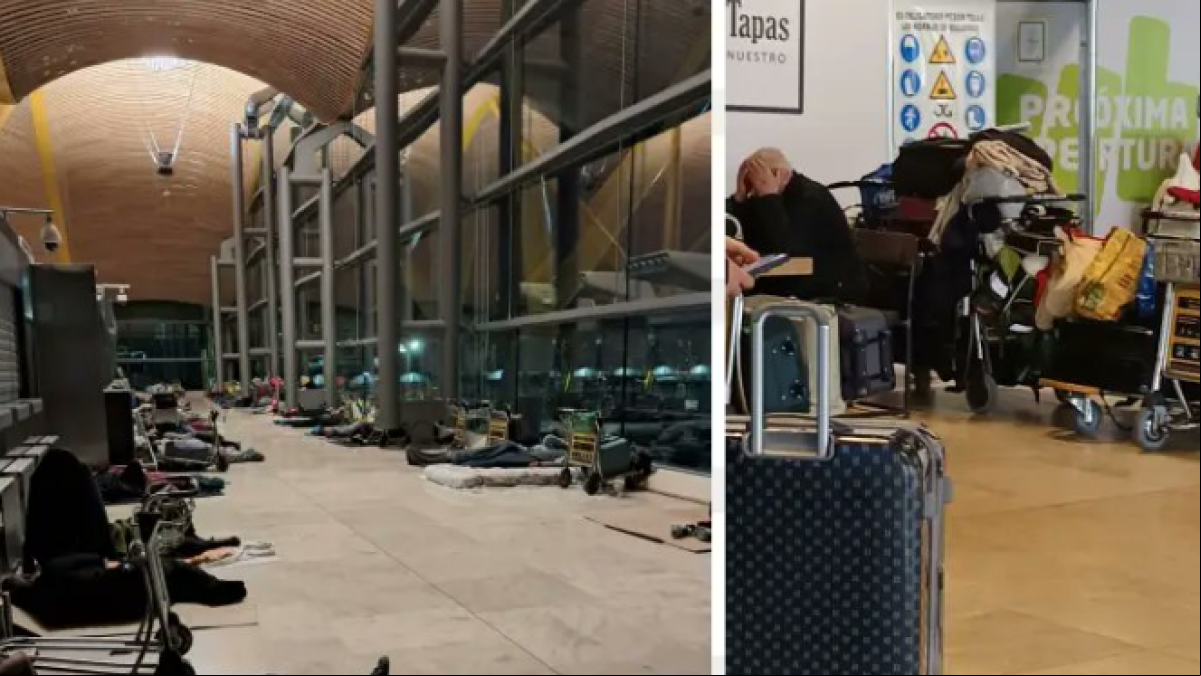 Plantón del Ayuntamiento a Aena en busca de soluciones para las personas sin techo que pernoctan en Barajas
