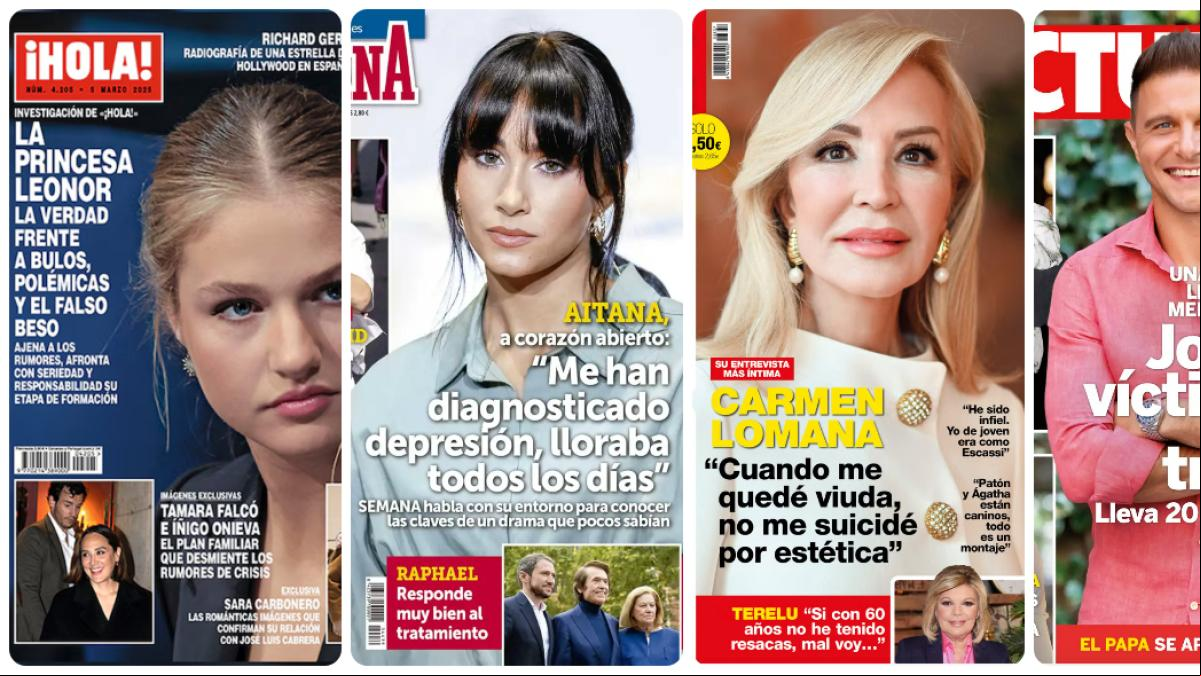 La princesa Leonor, Aitana, Carmen Lomana y Joaquín protagonizan las portadas