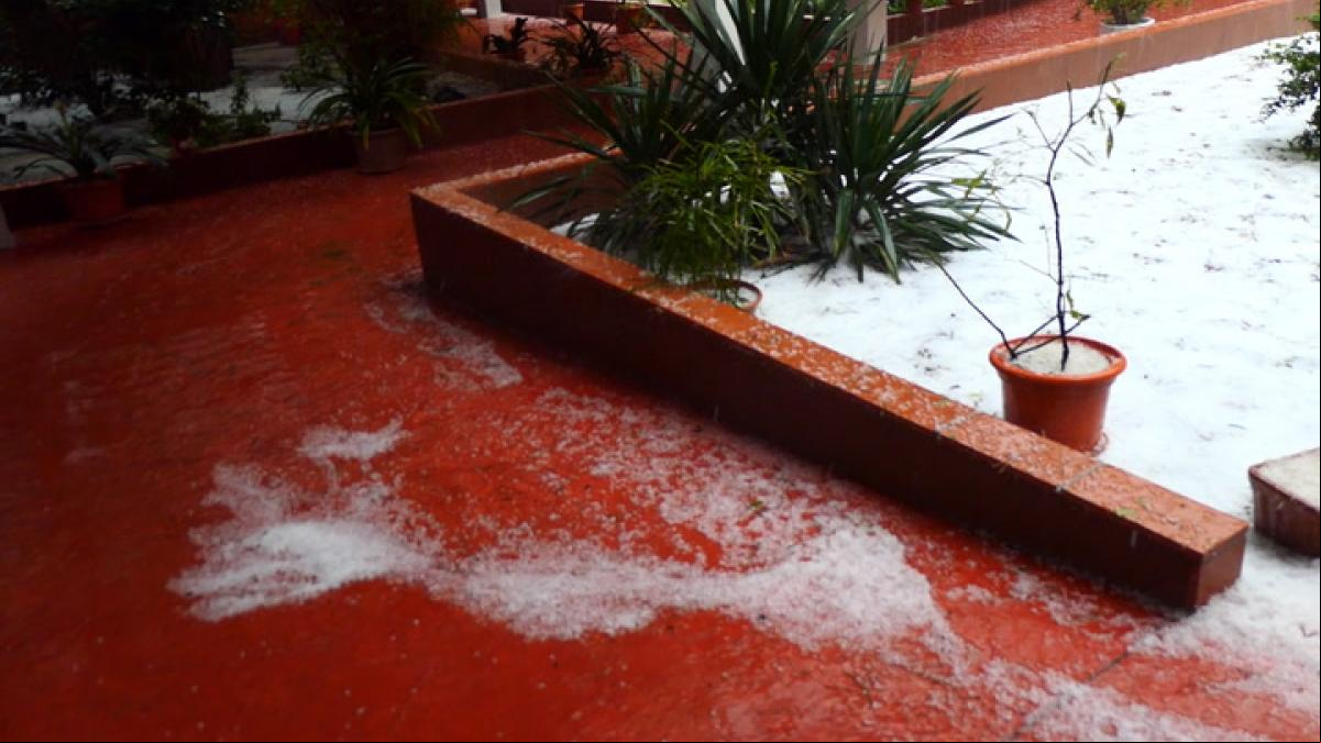 La huella del granizo en Vilobí dOnyar