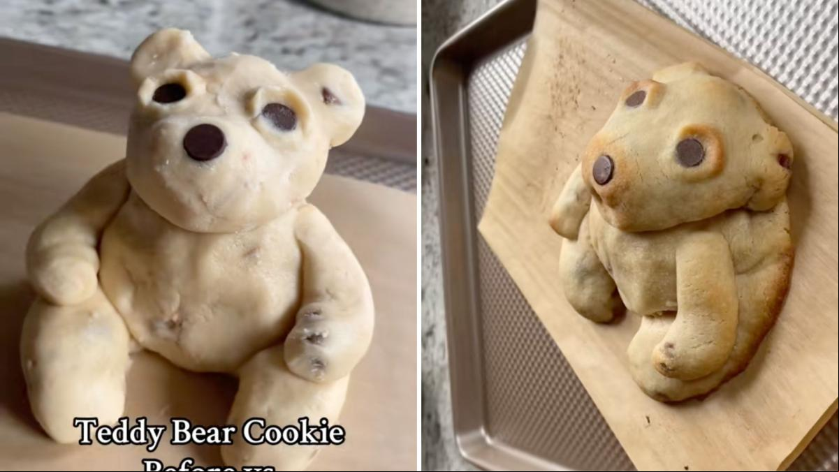 Intenta hacer una galleta en forma de osito de peluche y lo que sale del horno desafía las leyes de la física: “A mí me ha sorprendido la integridad estructural que ha mantenido”