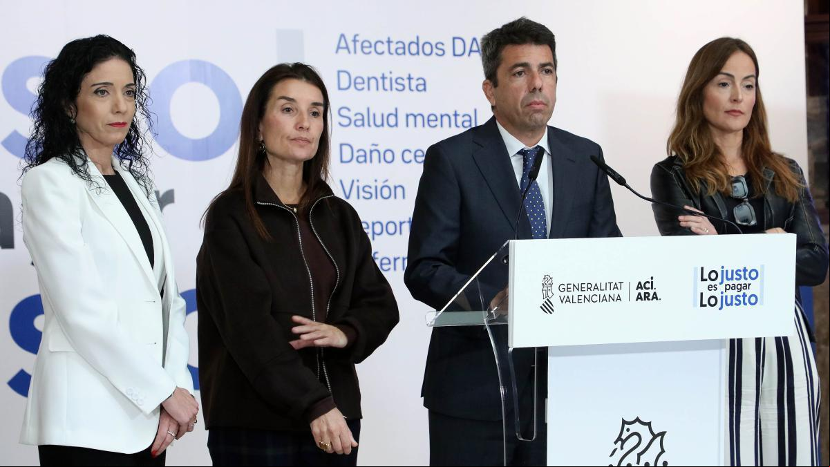 Carlos Mazón acusa al Gobierno de “voracidad fiscal” con los afectados por la dana