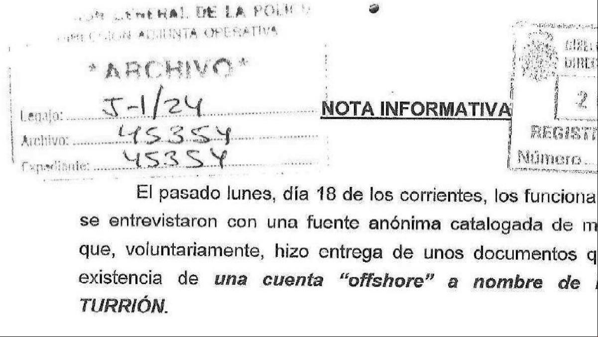 La policía política fabricó una “nota informativa” sobre la falsa offshore de Iglesias en Granadinas