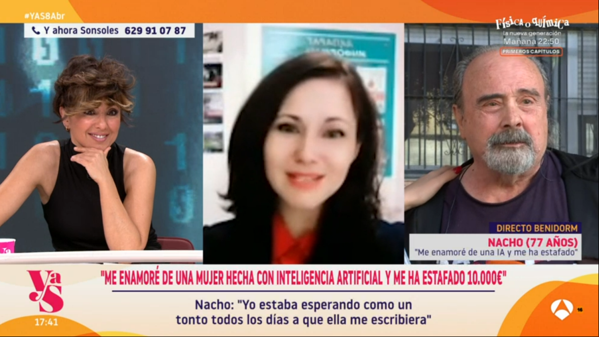 Nacho, viudo de 77 años, estafado por una inteligencia artificial: “Me ha costado muchísimo esfuerzo darme cuenta de que era un engaño”