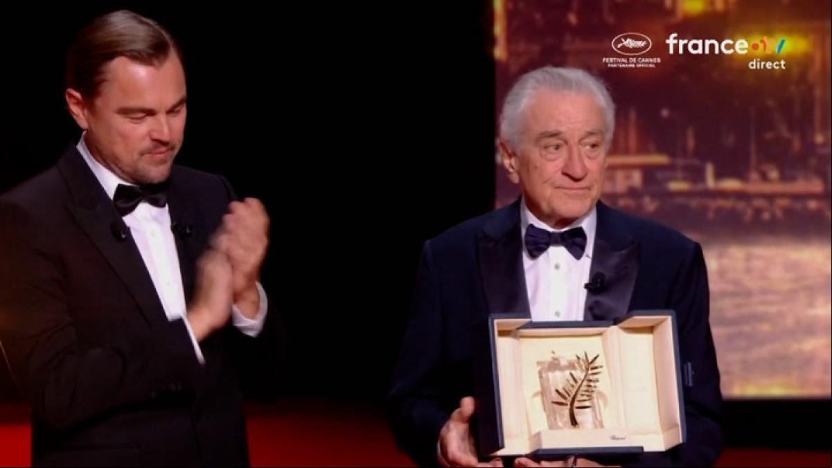 Robert de Niro recibe la Palma de Oro en Cannes con críticas a Trump