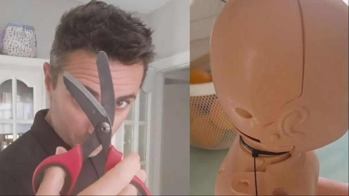 Miguel Assal, experto en emergencias, muestra cómo actuar si un niño se aprieta una brida alrededor del cuello: “El riesgo de asfixia es real y un peligro al intentar sacarla”