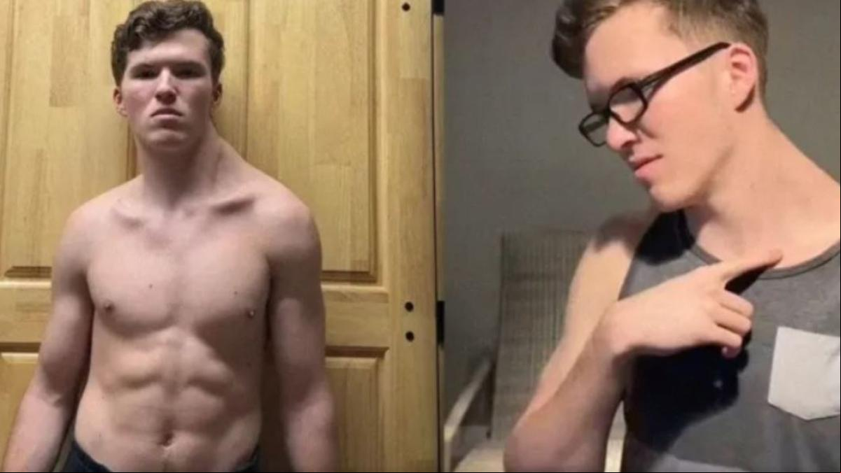 Tiene 19 años, lleva más de 6 meses entrenando solamente un lado de su cuerpo y este es el resultado