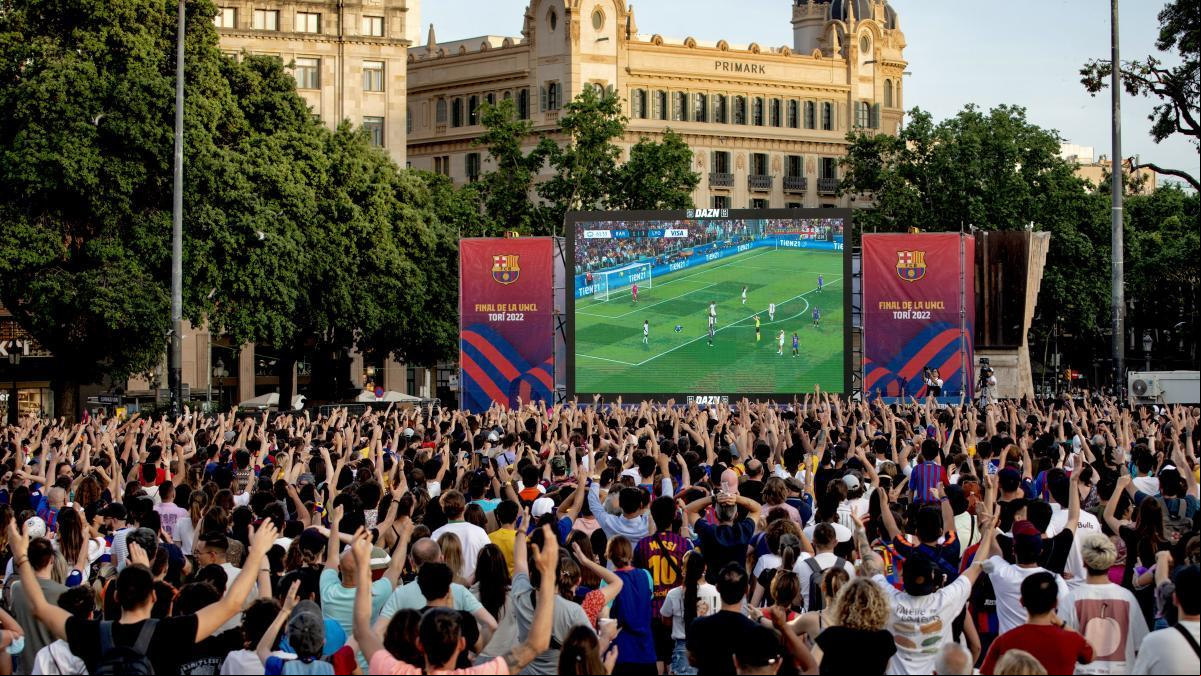 La pantalla para ver la final de la Champions femenina se instalará en el parque de las Glòries