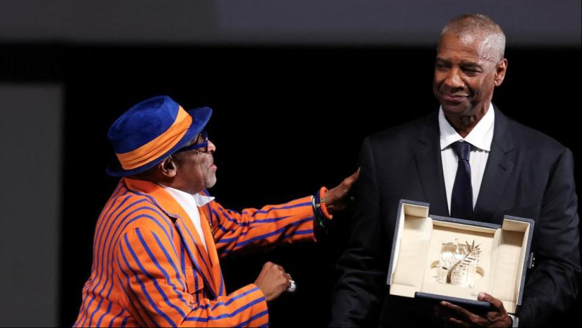 Denzel Washington recibe por sorpresa la Palma de Oro honorífica en Cannes