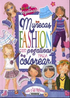 Muñecas Fashion Con Pegatinas Para Colorear