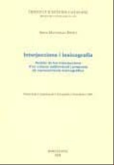 INTERJECCIONS I LEXICOGRAFIA (edición en catalán)