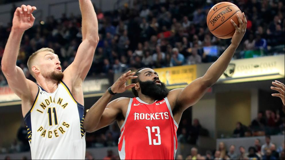 Harden eleva a los Rockets y Denver presiona a los Warriors
