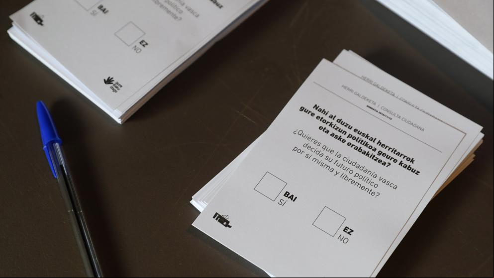 Sólo un 13,1% de participación en la consulta soberanista de San Sebastián