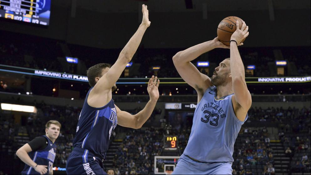 Marc Gasol sigue de dulce y amarga el doble-doble de Doncic