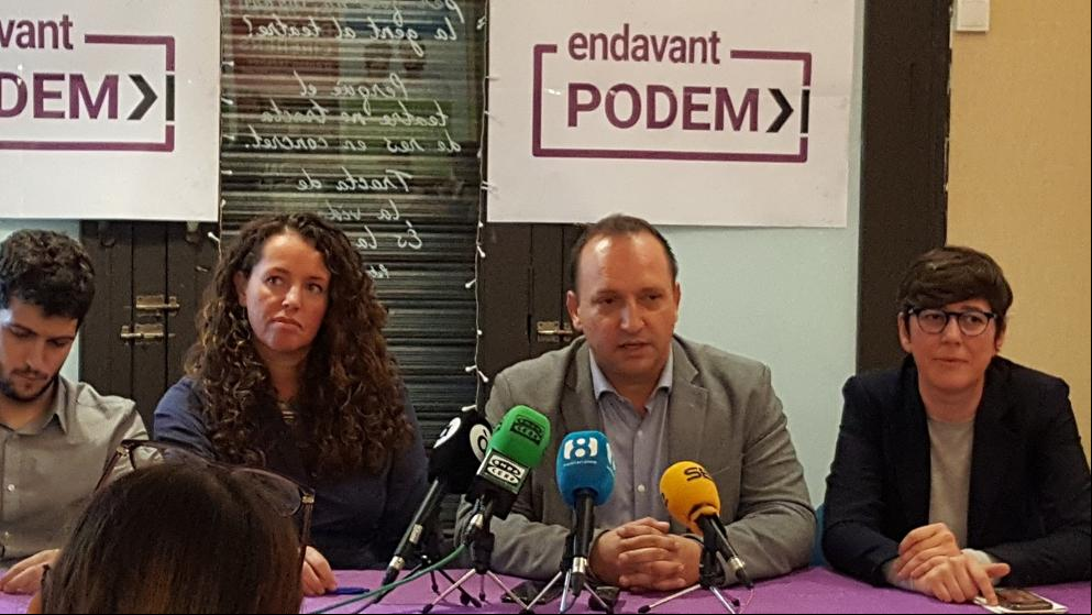 La compleja partitura de Podem en Valencia