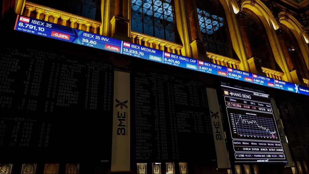 El Ibex repunta un 1,35% al cierre y se asienta en los 8.800 puntos