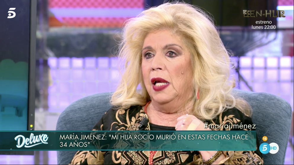 ‘Sábado Deluxe’: María Jiménez rompe a llorar al recordar la muerte de su hija