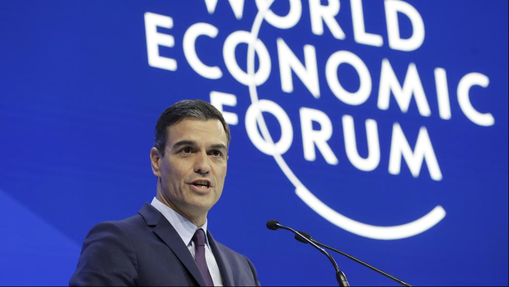 Sánchez alerta en Davos sobre la llegada de “políticos sin escrúpulos”