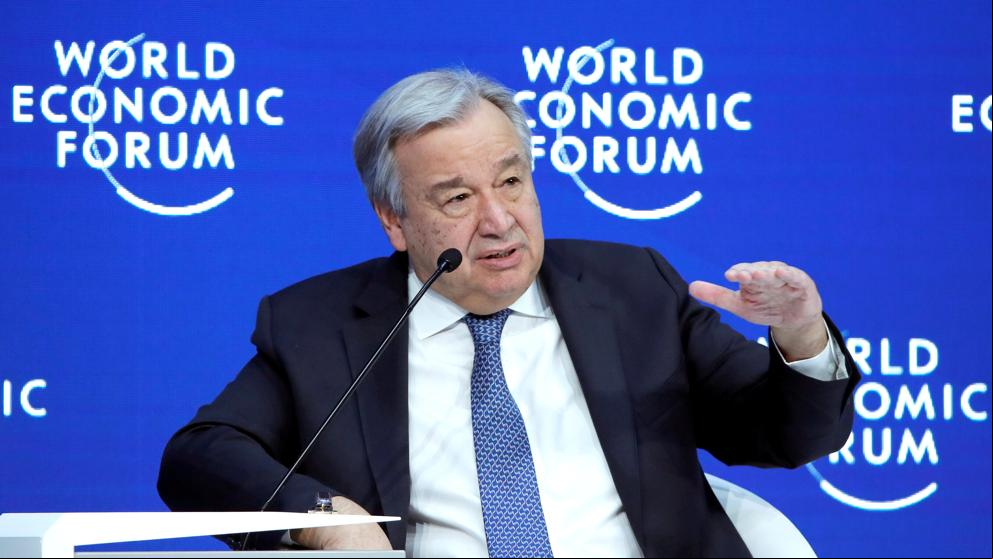 Foro de Davos: sigue en directo el discurso de António Guterres