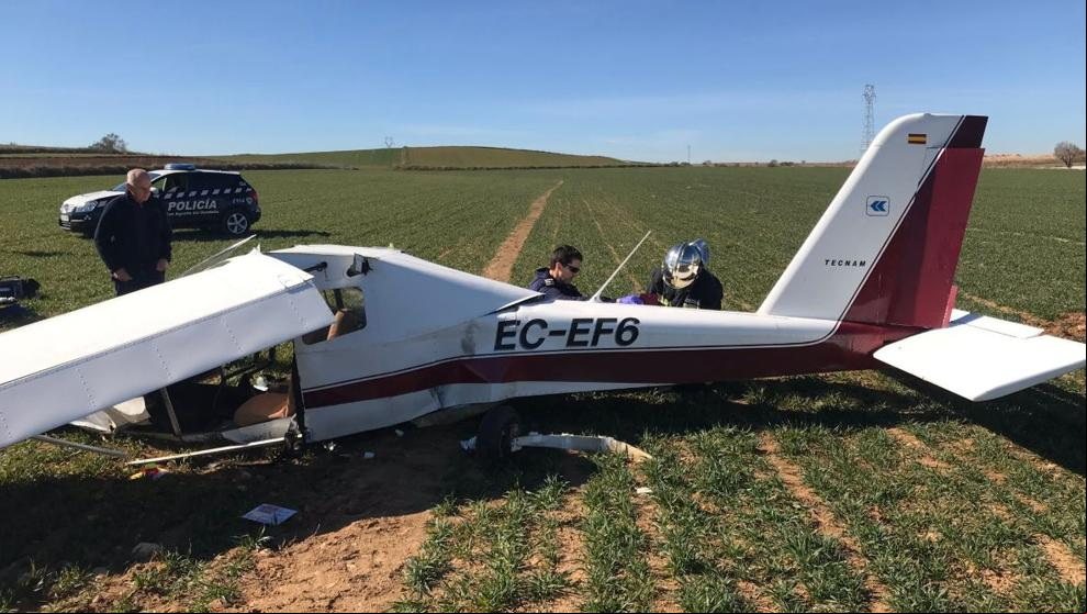 Dos heridos graves en el aterrizaje de emergencia de un ultraligero cerca de la A-1 en Madrid