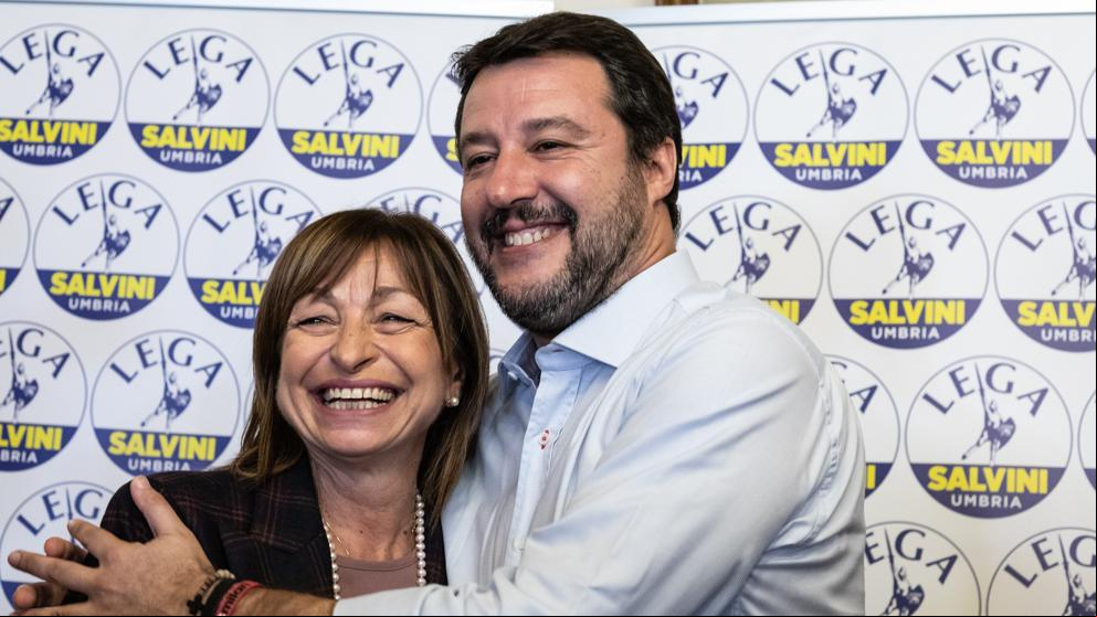 Una rotunda victoria en Umbria da alas a Salvini en Italia