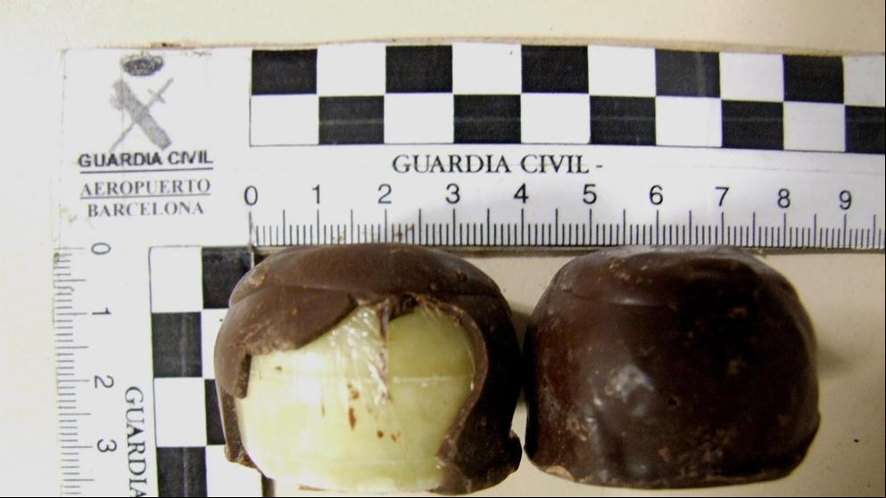 Detenida con 2 kilos de cocaína ocultos en envoltorios de bombones