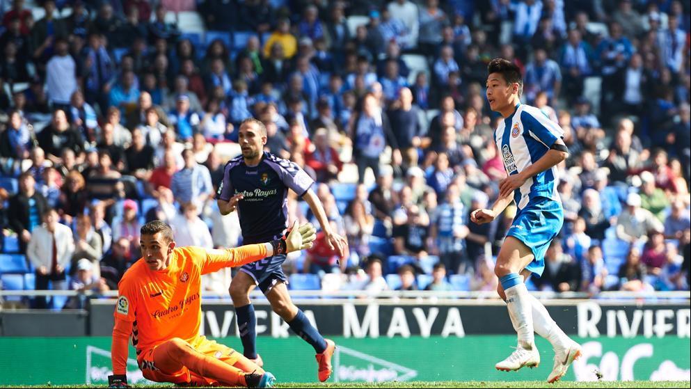 Wu Lei, primer jugador chino que marca en la Liga española