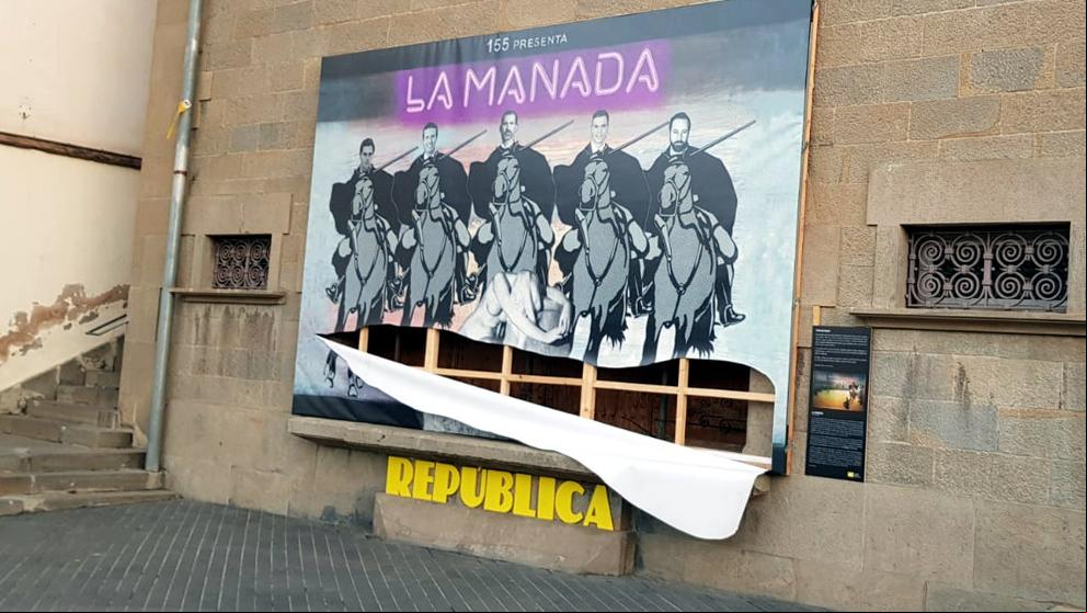 Identificado el responsable de destrozar el polémico mural ‘La Manada’ de Olot Identificado el responsable de destrozar el polémico mural ‘La Manada’ de Olot