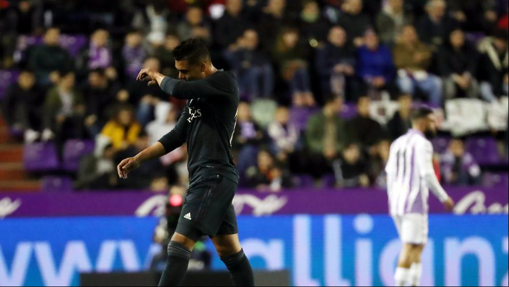 Casemiro, expulsado por primera vez desde que llegó al Madrid
