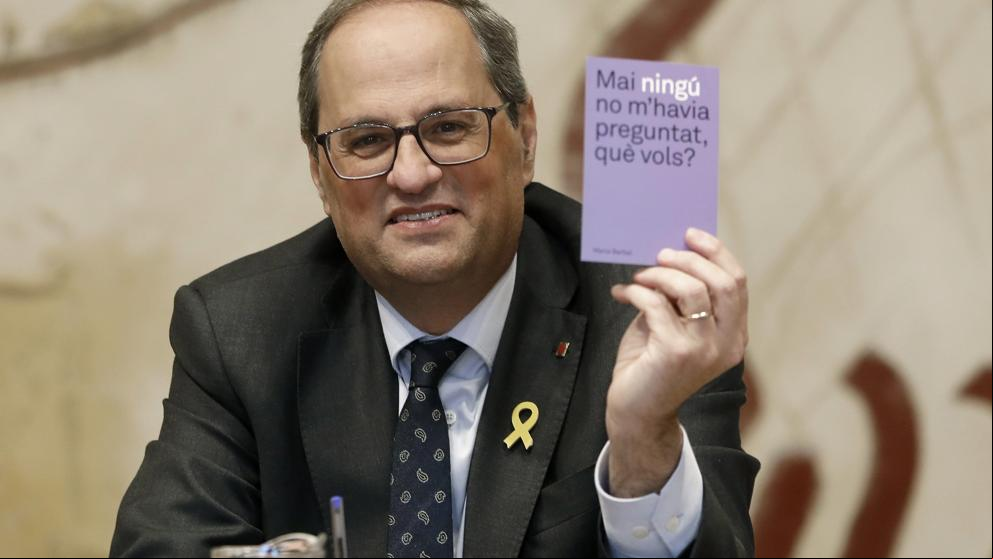 La Guardia Civil sitúa a Torra y otros diputados en la nave de Bigues i Riells donde se incautaron papeletas del 1-O