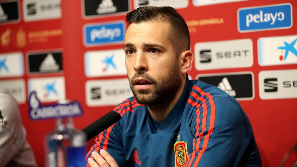 Jordi Alba confiesa que su vuelta a la selección le hizo sentir como la primera vez