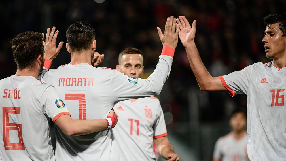 Morata marca con España un año y medio después