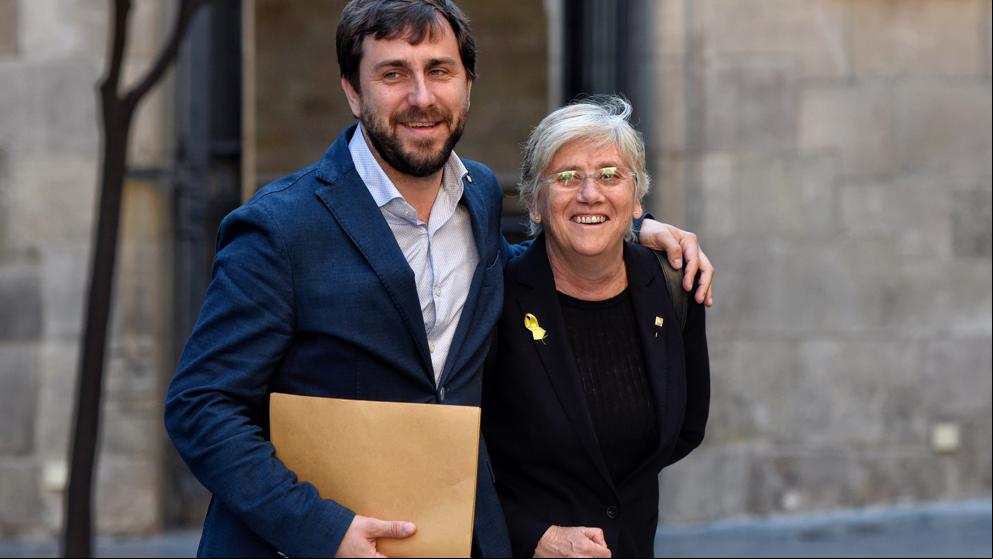 Toni Comin y Clara Ponsatí acompañarán a Puigdemont en la lista de las europeas