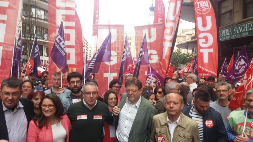 Los sindicatos exigen en València más financiación y una economía industrial