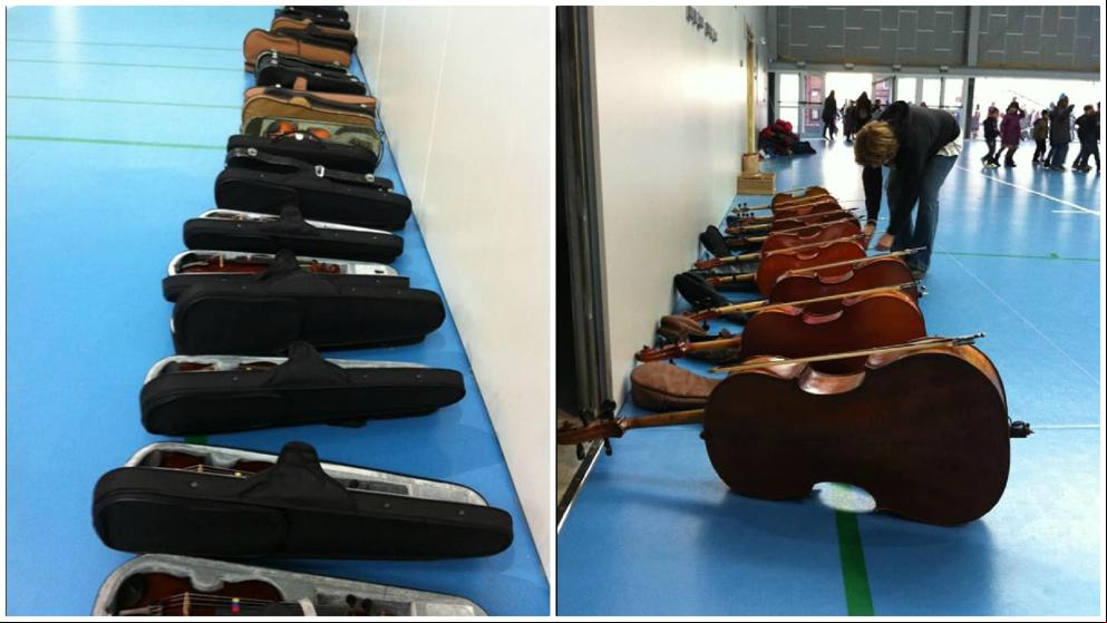 Roban varios violines y violonchelos en una escuela de un pueblo catalán