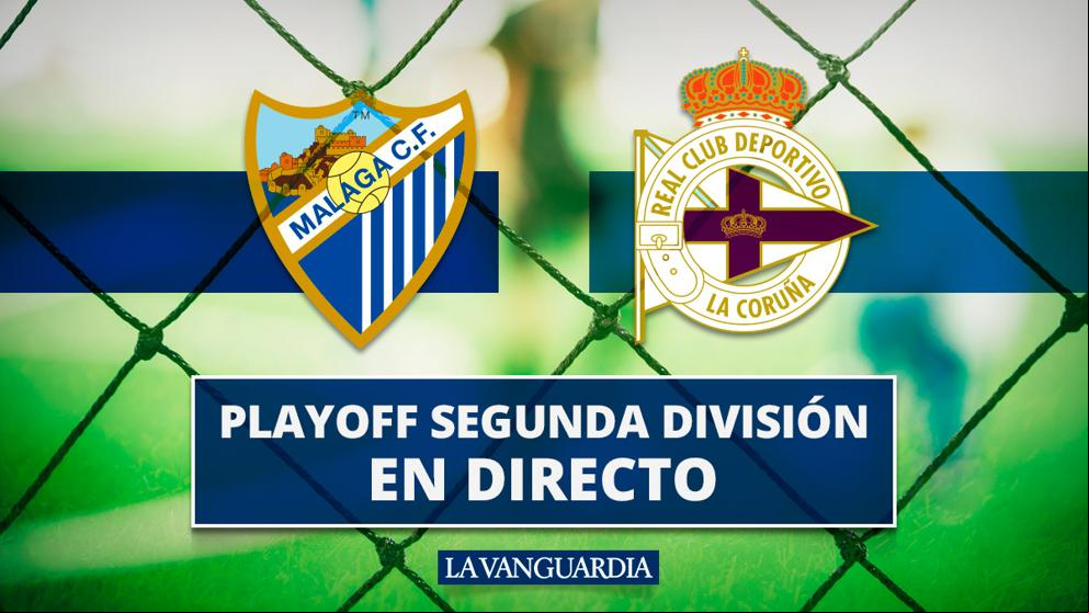 Málaga - Deportivo: Resultado y resumen del partido de playoff de ascenso