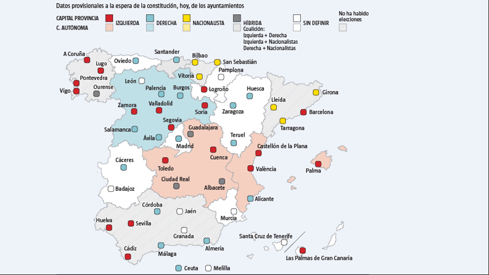 Alcaldías en el aire a la espera de pactos