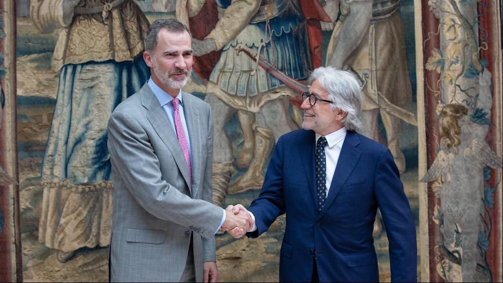 El rey Felipe VI recibe a la directiva de la asociación Barcelona Global