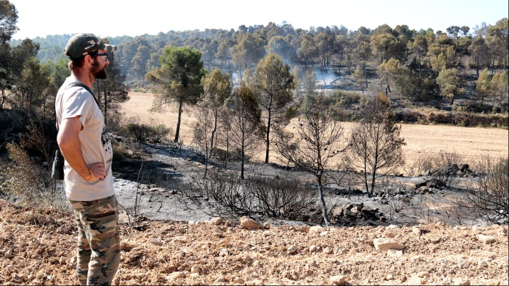 Quejas por la falta de efectivos en la zona de Lleida afectada por el incendio de Tarragona