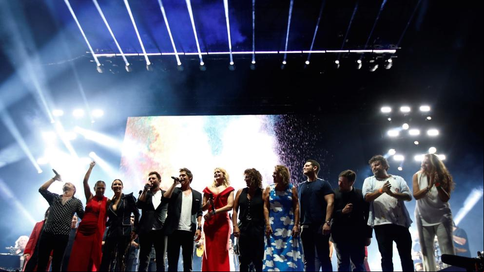 Muchos artistas participaron Concierto de la Paz