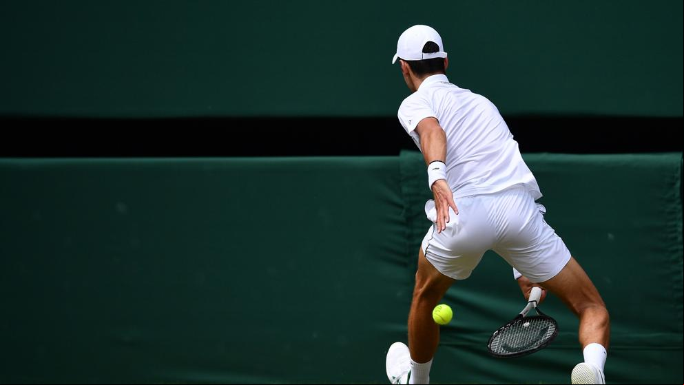 Puntazo de Djokovic y Goffin con golpes por debajo de las piernas