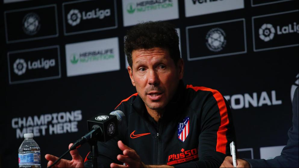 Simeone ve un Atlético de menos a más tras la victoria ante el Madrid 7-3