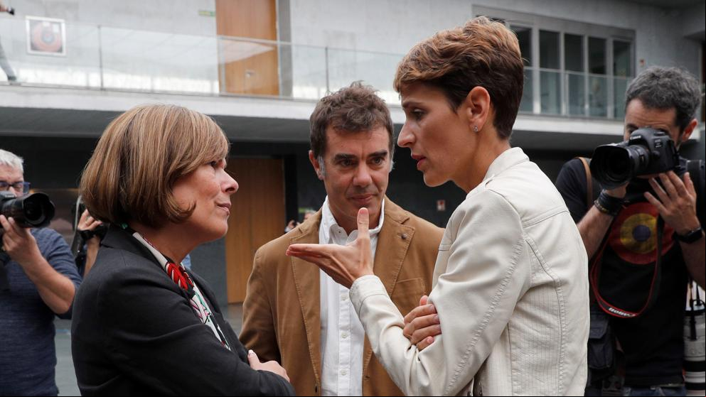 El choque entre bloques marca el pleno de investidura en Navarra
