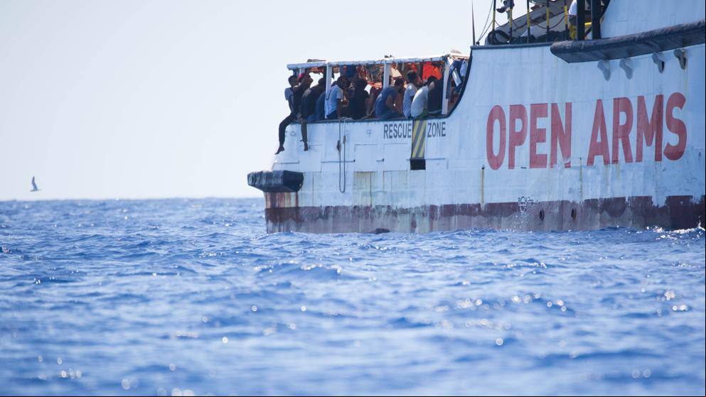 Estas son las imágenes del Open Arms tras quince días en el mar